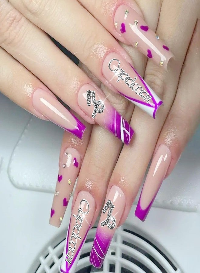 JERCLITY 30pcs Silver Gold Pink Alloy Capricorn Zodiac Nail Charms 15pcs Capricorn Sign Symbols Nail Charms 15pcs Constellation Words Nail Charms for Nails（Dates: December 22nd to January 19th） - Image 4